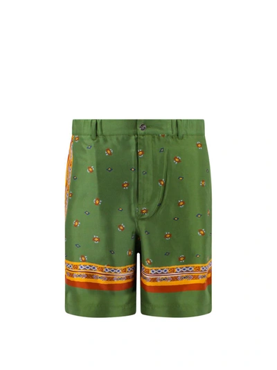 Shop Nick Fouquet Bermuda Shorts In Green