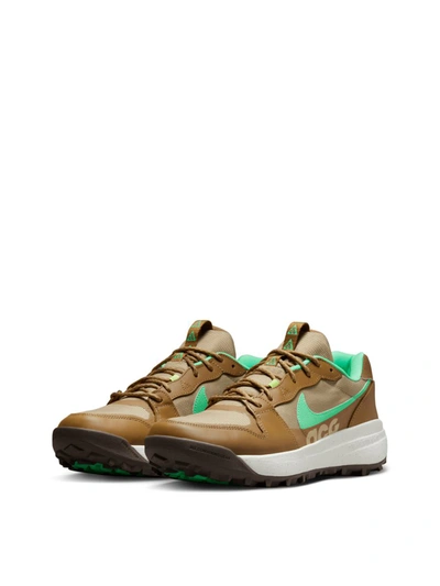 Shop Nike Acg Lowcate Limestone Sneakers In Brown