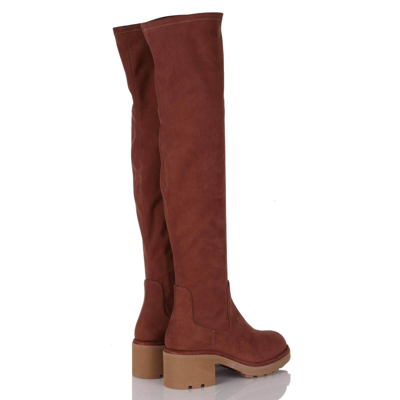 Shop Ninalilou Boots In Chestnut