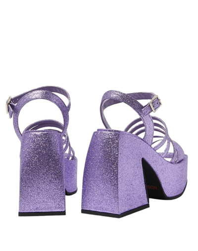 Shop Nodaleto High Heel Sandals In Violet