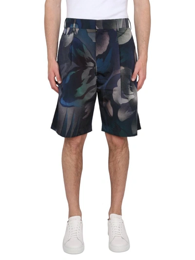 Shop Paul Smith Nylon Bermuda Shorts In Multicolor