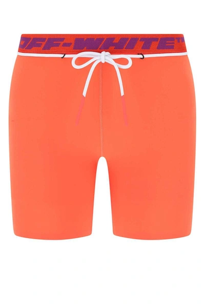 Shop Off-white Off White Leggings In Orange