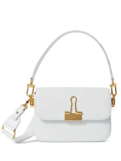 Shop Off-white Binder Small Leather Shoulder Bag
