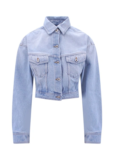 Shop Off-white Jacket In Blue