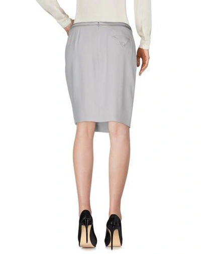 Shop Emporio Armani Knee Length Skirt In Grey