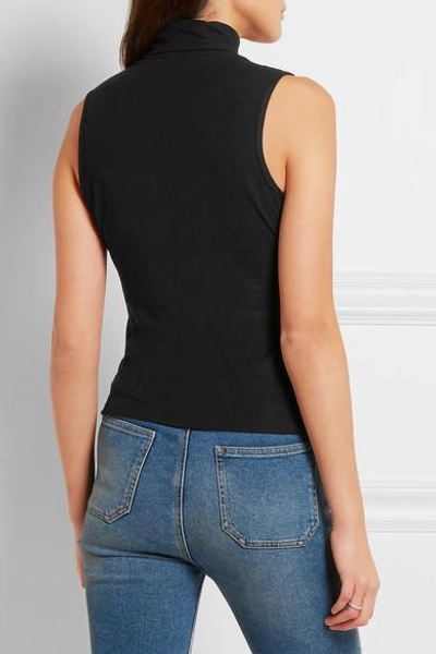 Shop Theory Wendel Stretch-jersey Turtleneck Top