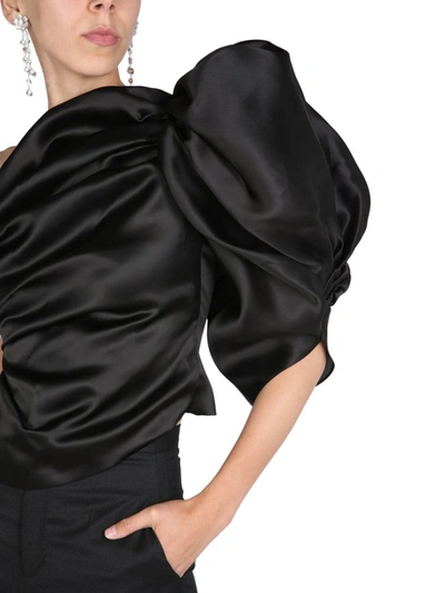 Shop Anouki One-shoulder Dress In Black