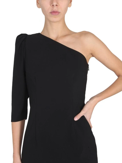 Shop Dsquared2 One-shoulder Dress In Black