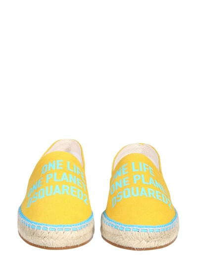 Dsquared2 Dsquared Women Organic Canvas Espadrille In Yellow