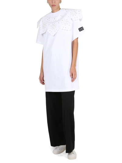Shop Patou Organic Cotton T-shirt Dress In White