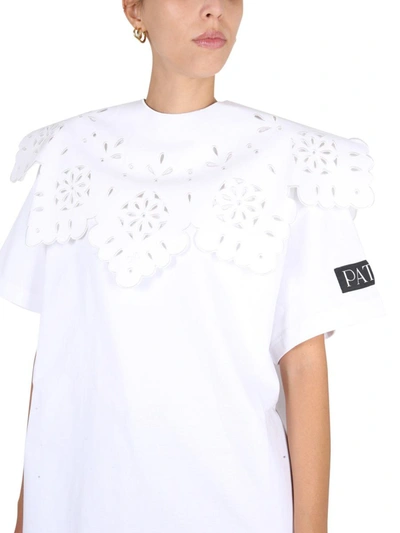 Shop Patou Organic Cotton T-shirt Dress In White