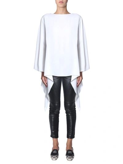 Shop Alberta Ferretti Oversize Fit Blouse In White