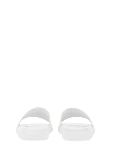 Shop Alexander Mcqueen Oversize Hybrid Sandal In White