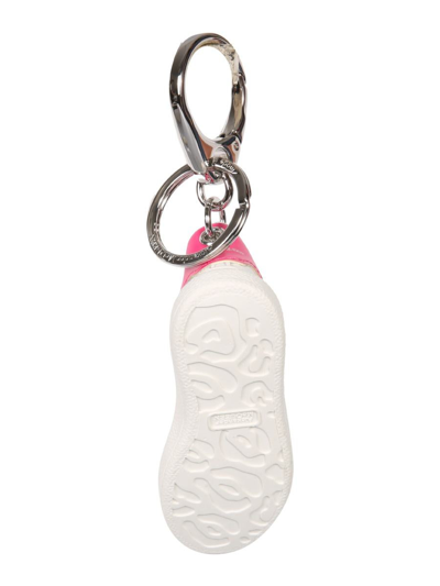 Shop Alexander Mcqueen Oversized Sneaker Keychain In White