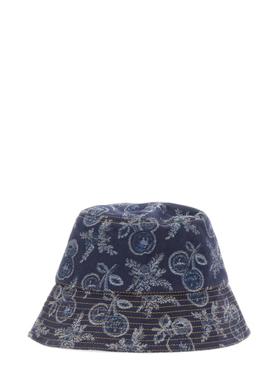 Shop Etro Paisley Bucket Hat In Blue