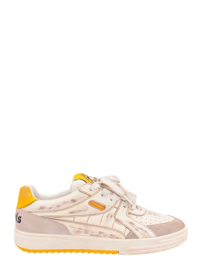 Shop Palm Angels Sneakers In Beige