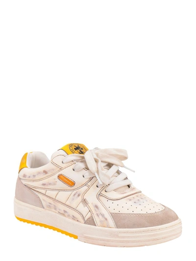 Shop Palm Angels Sneakers In Beige