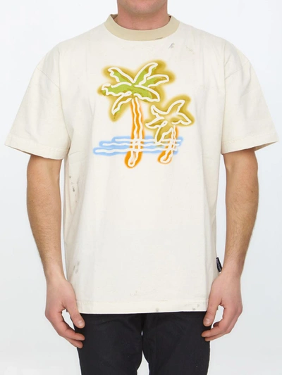 Shop Palm Angels Palm Neon T-shirt In Multicolor