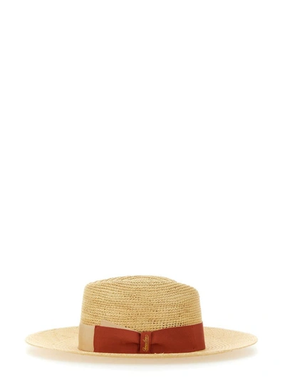Shop Borsalino Panama Hat In Beige