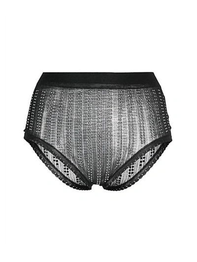 Shop Rabanne Paco  Panties With Studs In Black