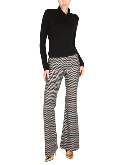 Shop Missoni Sport Pants With Logo In Multicolor
