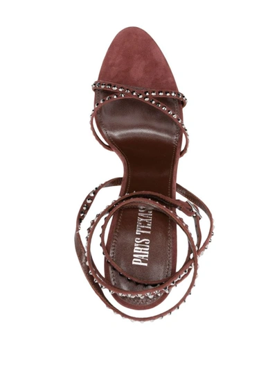 Shop Paris Texas Holly Zoe Lace Up Crystal In Brown