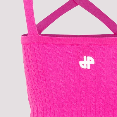 Shop Patou Wrap Tank Top In Pink &amp; Purple