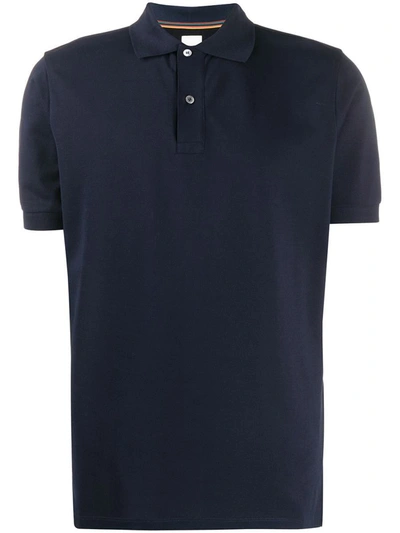Shop Paul Smith Polo With Logo In Blue