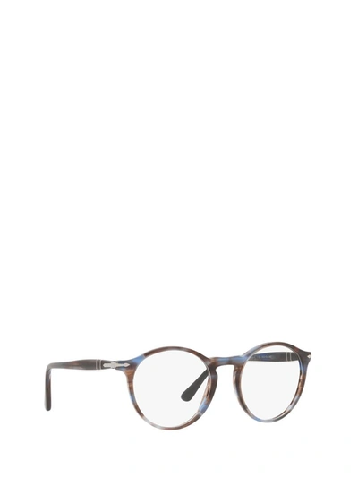 Shop Persol Eyeglasses In Striped Blue