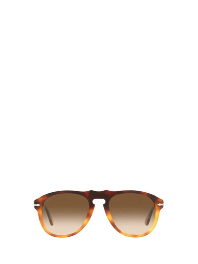 Shop Persol Sunglasses In Dark Brown / Light Brown Tortoise