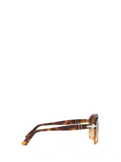 Shop Persol Sunglasses In Dark Brown / Light Brown Tortoise