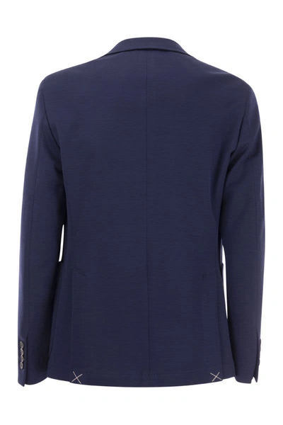 Peserico Men's Single-breasted Blazer In Blue