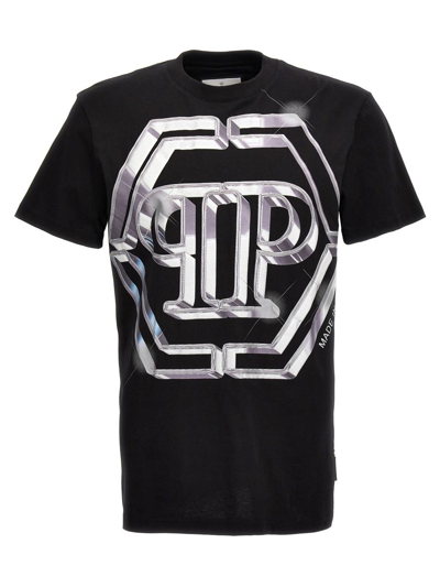 Shop Philipp Plein Logo Print T-shirt In Black