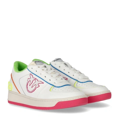 Shop Pinko Bondy White Neon Sneaker