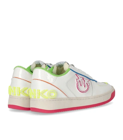 Shop Pinko Bondy White Neon Sneaker