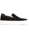 ASH perforated slip-on sneakers,NYLON100%