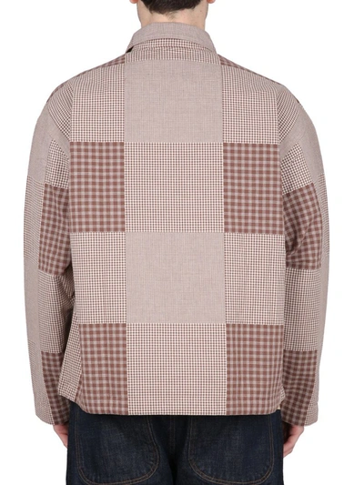 Ymc You Must Create Ymc Pj Checked Buttoned Straight Hem Shirt In Brown