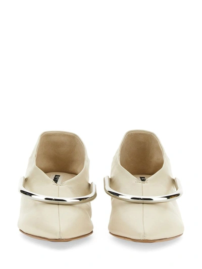 Jil Sander Pointed-toe 450mm Pumps In Ivory