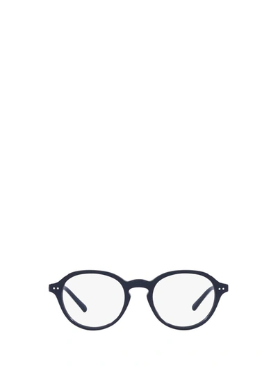 Shop Polo Ralph Lauren Eyeglasses In Shiny Navy Blue