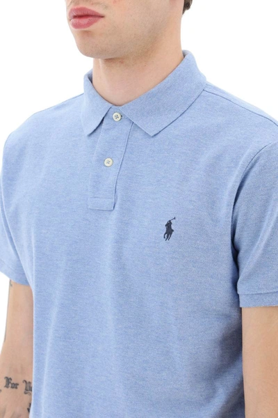 Shop Polo Ralph Lauren Polo Shirt With Logo In Blue