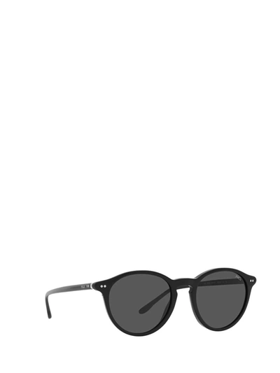 Shop Polo Ralph Lauren Sunglasses In Shiny Black