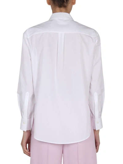 Shop Alexander Mcqueen Poplin Shirt In White