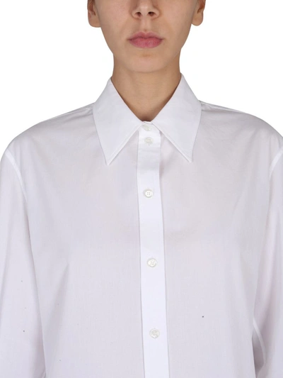 Shop Alexander Mcqueen Poplin Shirt In White