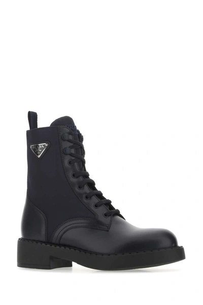 Shop Prada Boots In Blue