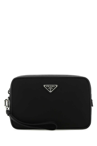 Shop Prada Clutch In Black