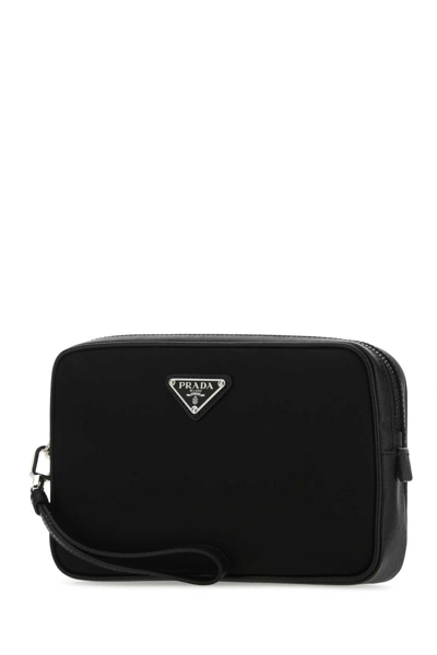 Shop Prada Clutch In Black