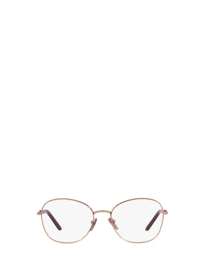 Shop Prada Eyewear Eyeglasses In Rose Gold / Rosso