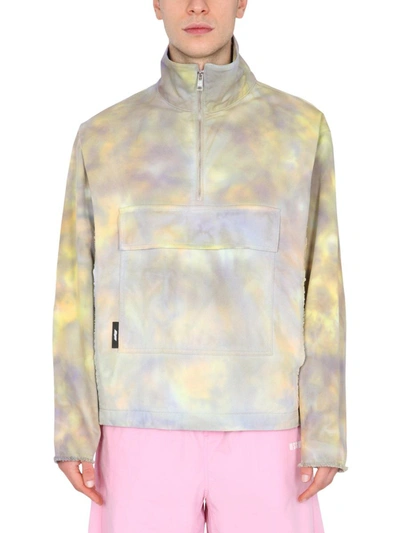 Msgm Printed Anorak Jacket In Purple