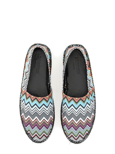 Shop Missoni Sport Printed Canvas Espadrilles In Multicolor