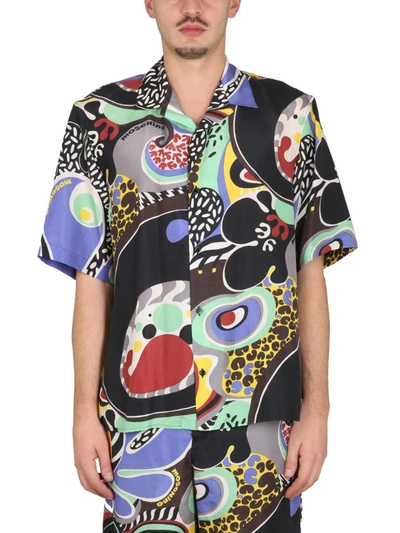 Shop Moschino Psychedelic Print Shirt In Multicolor